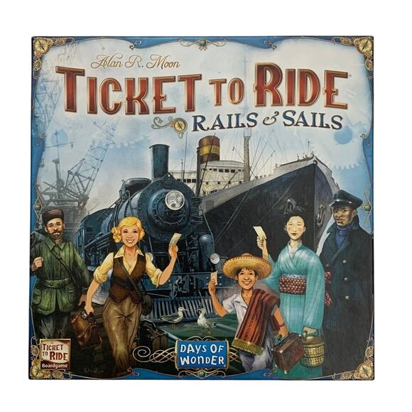 Ticket to Ride Rails and Sails Board Game - Train Route-Building Strategy Game - Picture 1 of 7